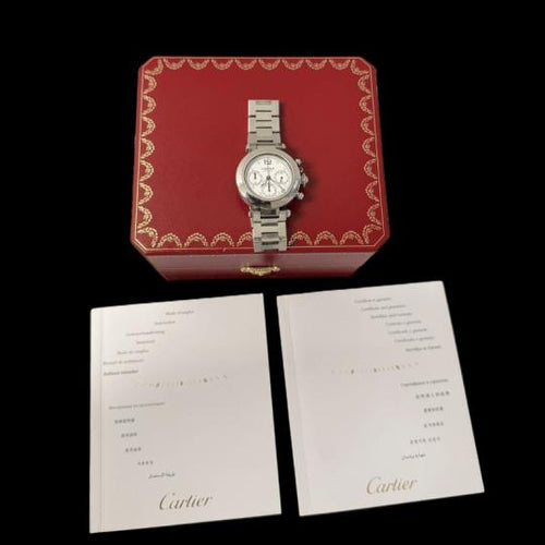 Montre Cartier Montre Pasha Chronograph 58 Facettes MT41100