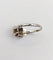 Bague Bague tank Art déco en or blanc 18k et diamant taille rose 58 Facettes A07019