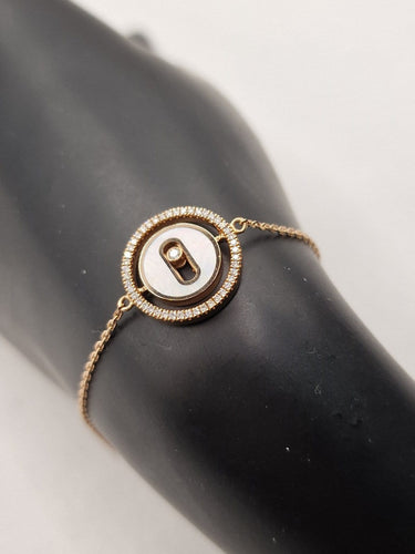 Bracelet Messika Lucky Move - Bracelet en or rose 18 ct et nacre 58 Facettes CV-040