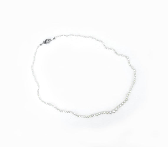 Collier Collier - 161 perles fines avec fermoir en or blanc 18 carats 58 Facettes Juvet