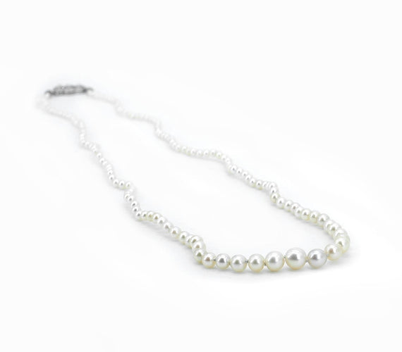 Collier Collier - 161 perles fines avec fermoir en or blanc 18 carats 58 Facettes Juvet