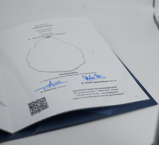 Collier Collier - 161 perles fines avec fermoir en or blanc 18 carats 58 Facettes Juvet