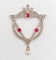 Pendentif Art déco - Pendentif en or 18k et platine, diamants, rubis et perle 58 Facettes A07029