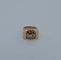 Bague 43 Bague Tank en or rose 18 carats et diamants taille rose 58 Facettes 3042363