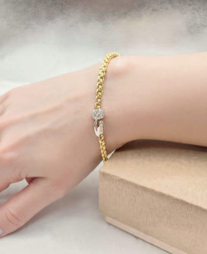 Bracelet FOPE - Bracelet en or jaune 18 ct et diamants 58 Facettes CV-041