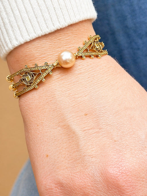 Bracelet Alessio Boschi Collection Milano - Bracelet jonc Duomo di Milano en or jaune 18 ct 58 Facettes ab