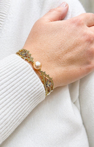 Bracelet Alessio Boschi Collection Milano - Bracelet jonc Duomo di Milano en or jaune 18 ct 58 Facettes ab