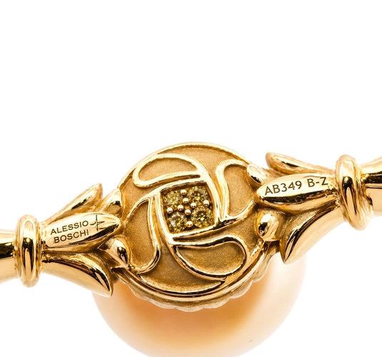 Bracelet Alessio Boschi Collection Milano - Bracelet jonc Duomo di Milano en or jaune 18 ct 58 Facettes ab