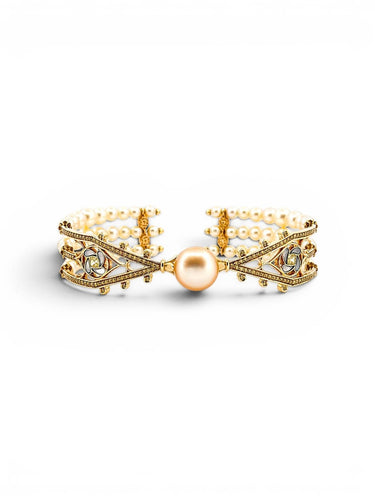 Bracelet Alessio Boschi Collection Milano - Bracelet jonc Duomo di Milano en or jaune 18 ct 58 Facettes ab