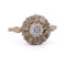 Bague 56 Bague vintage grappe - Bague en or 18 carats et diamants 58 Facettes AN585 (00019)