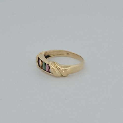 Bague 53 Bague multi-pierres en or jaune 18 carats 58 Facettes RV CREATION - 2584673