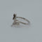 Bague 51 Bague feuille en or blanc 18 carats et diamants 58 Facettes RV CREATION - 3042193