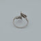 Bague 51 Bague feuille en or blanc 18 carats et diamants 58 Facettes RV CREATION - 3042193