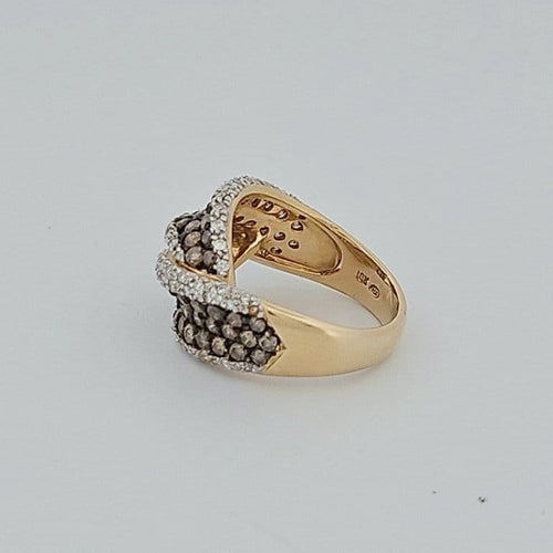 Bague 54 Bague - Diamants en or jaune 18 carats 58 Facettes RV CREATION - 3042186