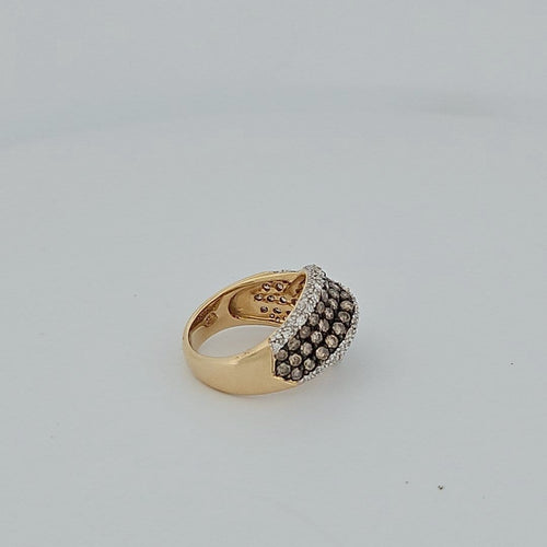 Bague 54 Bague - Diamants en or jaune 18 carats 58 Facettes RV CREATION - 3042186
