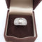 Bague 54 Bague - Solitaire pavé en or blanc avec diamants 58 Facettes 1031 E OC