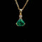 Pendentif Pendentif - Émeraude colombienne 6 ct en or jaune 18k et diamant 58 Facettes UN-0641