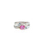 Bague 54.5 Bague en or blanc, saphir rose et diamants 58 Facettes 434741
