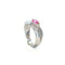 Bague 54.5 Bague en or blanc, saphir rose et diamants 58 Facettes 434741
