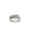 Bague 54.5 Bague en or blanc, saphir rose et diamants 58 Facettes 434741