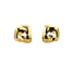 Boucles d'oreilles Boucles d’oreilles clip - Nœud carré géométrique en or jaune 14k 58 Facettes UN-0769