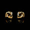Boucles d'oreilles Boucles d’oreilles clip - Nœud carré géométrique en or jaune 14k 58 Facettes UN-0769