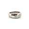 Bague 52 Bague bandeau en platine avec diamants taille old mine 58 Facettes 223/26 M
