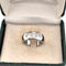 Bague 52 Bague bandeau en platine avec diamants taille old mine 58 Facettes 223/26 M