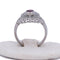 Bague 50 Art déco - Bague en platine 950 avec rubis et diamants 58 Facettes AN635 P26 (0399)