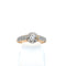Bague 54.5 Bague solitaire Art déco bicolore en or 750 et diamants 58 Facettes 434761