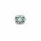 Bague 53 Art déco - Bague cocktail florale en platine avec émeraudes et diamants 58 Facettes UN-0753
