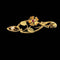 Broche Broche Art nouveau en or jaune 750 avec rubis et perle 58 Facettes 434771