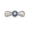 Bracelet Bracelet jonc en or blanc 18 ct avec diamants et saphirs 58 Facettes UN-0540