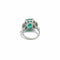Bague 50 Bague en or blanc 18 carats à émeraude de Colombie 5,12 ct et diamants 58 Facettes 1.0001333/3