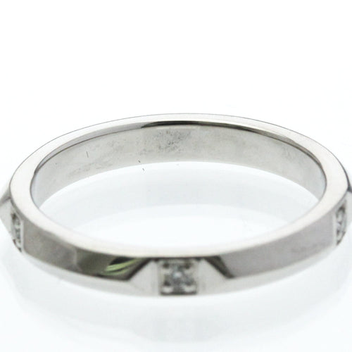 Bague 50 Tiffany & Co. True Band - Bague en platine avec 5 diamants 58 Facettes ikcm17f4gg