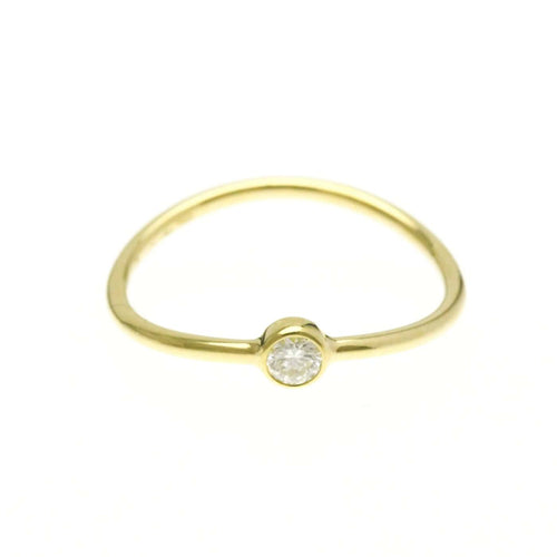 Bague 47 Tiffany & Co. Elsa Peretti Wave - Bague en or jaune 18K et diamant 58 Facettes ysp2ueba35