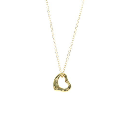 Collier Tiffany & Co. Elsa Peretti - Collier pendentif Open Heart en or jaune 18 ct 58 Facettes u8dc0eo9e6