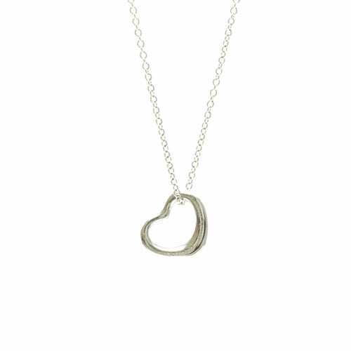 Collier Tiffany & Co. Elsa Peretti Open Heart - Collier pendentif en platine 58 Facettes kr1fyh8nv5
