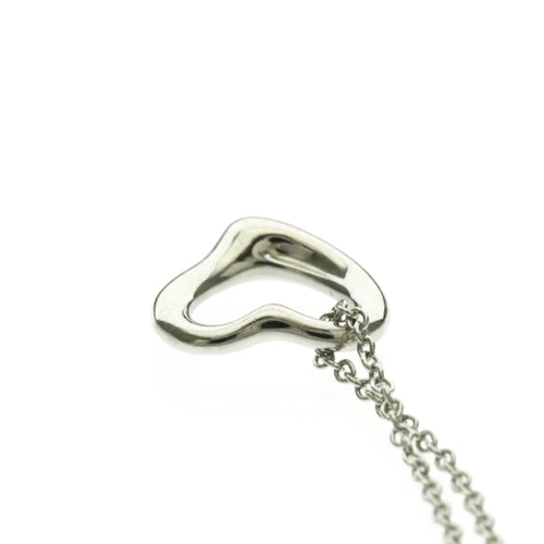 Collier Tiffany & Co. Elsa Peretti Open Heart - Collier pendentif en platine 58 Facettes kr1fyh8nv5