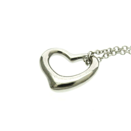 Collier Tiffany & Co. Elsa Peretti - Collier Open Heart en platine 58 Facettes kr1fyh8nv5