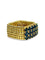 Bague 52 Bague en or jaune 18K sertie de saphirs env. 1 ct 58 Facettes 1855