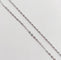 Collier Chaîne - Chaîne fine vintage en or blanc 18 carats, maille forçat 58 Facettes A07033