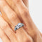 Bague 57 Bague Art déco en platine ornée d’une perle naturelle et diamants 58 Facettes