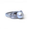 Bague 57 Bague Art déco en platine ornée d’une perle naturelle et diamants 58 Facettes
