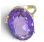 Bague 52 Bague en or 14K avec améthyste 12,86 ct 58 Facettes AT41