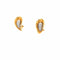 Boucles d'oreilles Boucles d’oreilles puces - Pavé de diamants en or jaune 14k 58 Facettes UN-0592
