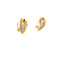 Boucles d'oreilles Boucles d’oreilles puces - Pavé de diamants en or jaune 14k 58 Facettes UN-0592