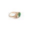 Bague Bague émeraude éthiopienne 4,35 ct et diamants en or jaune 18 carats et platine 58 Facettes BEM42