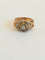 Bague 54 Bague ancienne trois ors 18 ct avec diamants 58 Facettes 00923