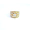 Bague 55 Bague vintage en or jaune 18k avec diamants 58 Facettes 11728
